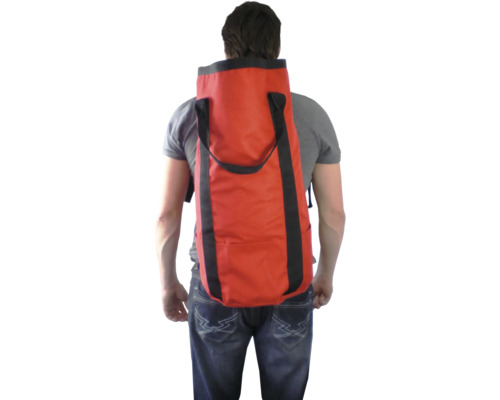 Touwzak Draagbare Lier 39 x 5 x 54 cm rood zwart