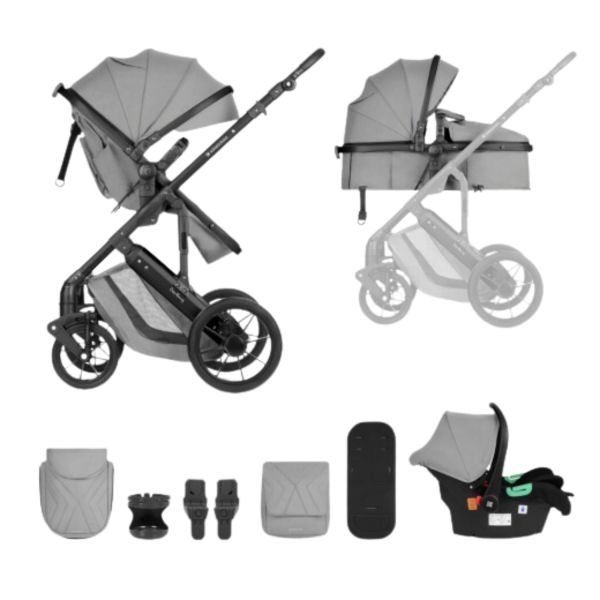 Kikkaboo Kinderwagen Darling 3 in 1 Licht Grijs