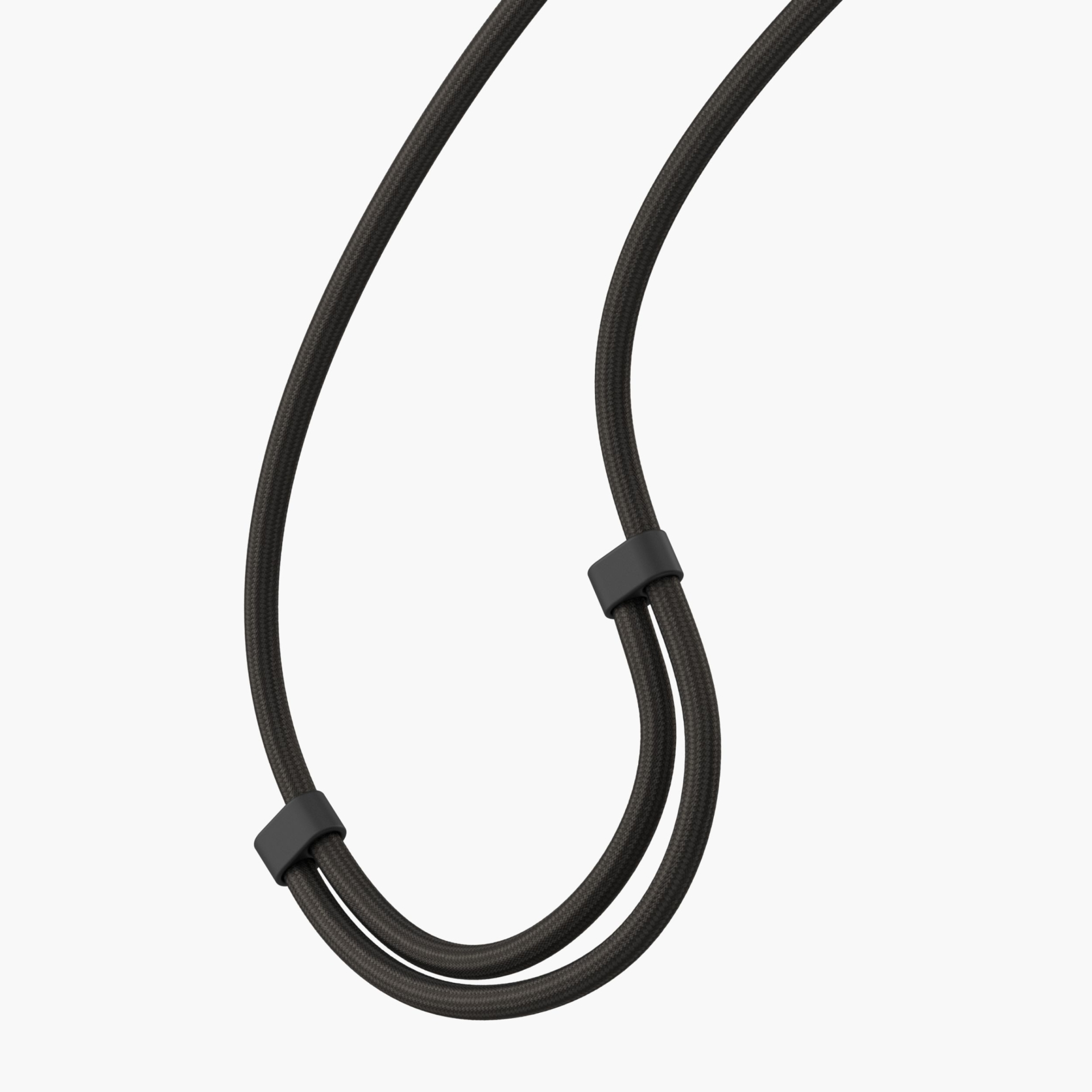 (150cm) Universal Necklace Handykette Umhängeband Infinity Go   Einlage (IFG00003) - Black