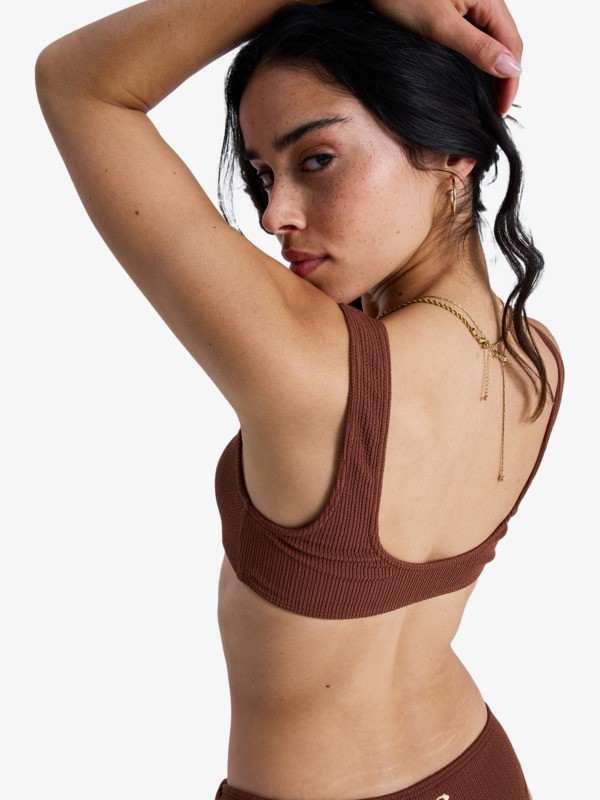 Roxy Sunshine Bralette Haut de bikini bralette Marron Femme