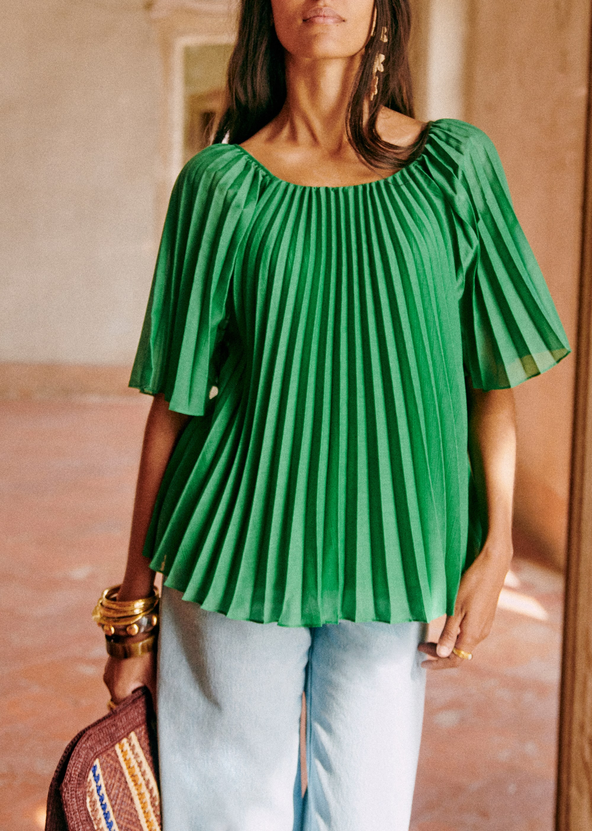 Blouse Romy - Vert Garden - E-SHOP/CHEMISES & BLOUSES 5905221