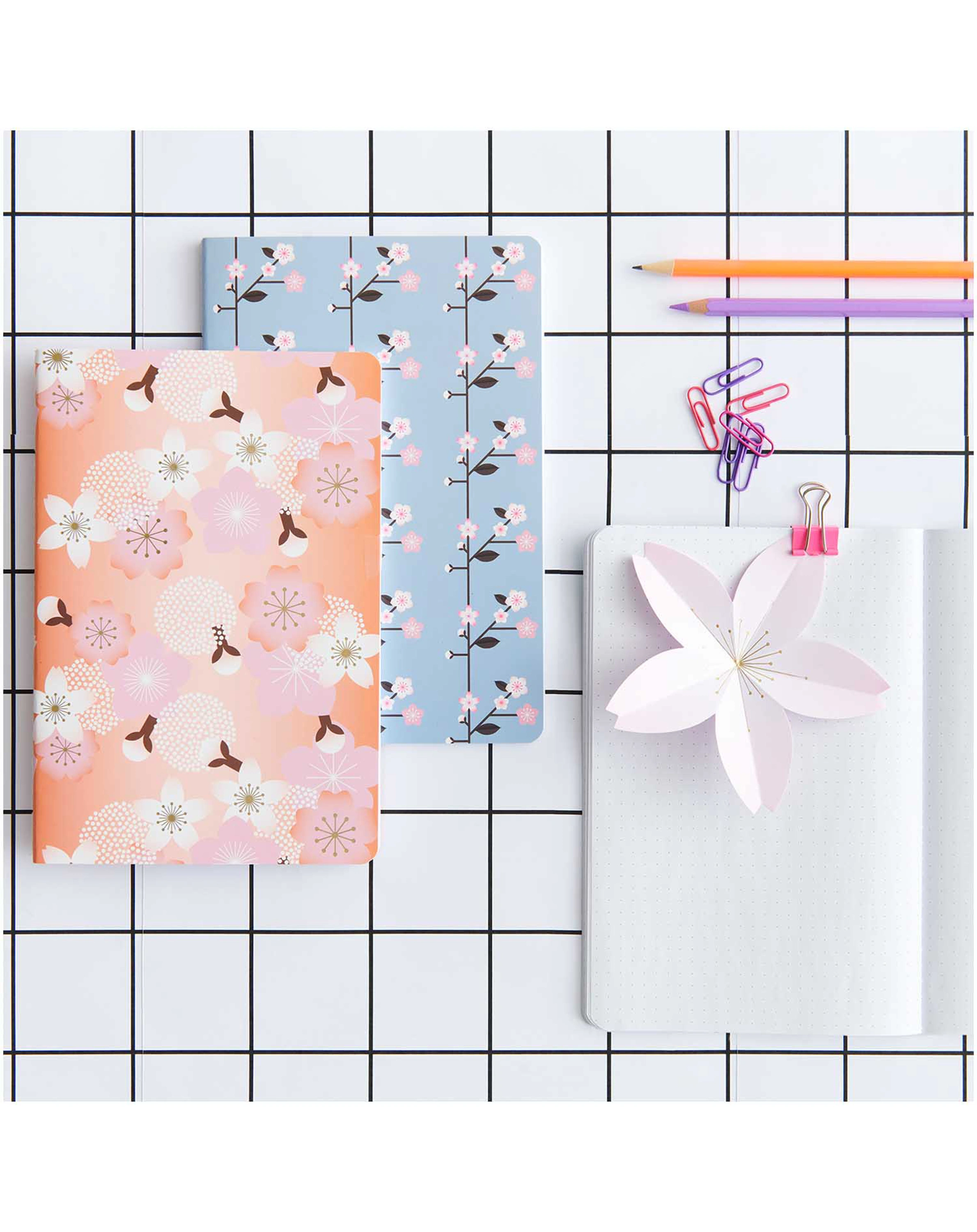 Notizbuch SAKURA SAKURA 2er-Pack in orange/blau