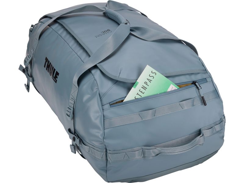 Thule Duffle Bag Chasm 90 l, Pond Gray Reisetasche und Rucksack in einem