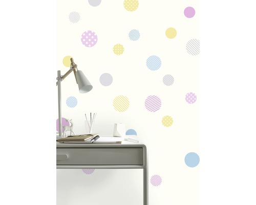 Muurstickers met pastelstippen, 25x70 cm