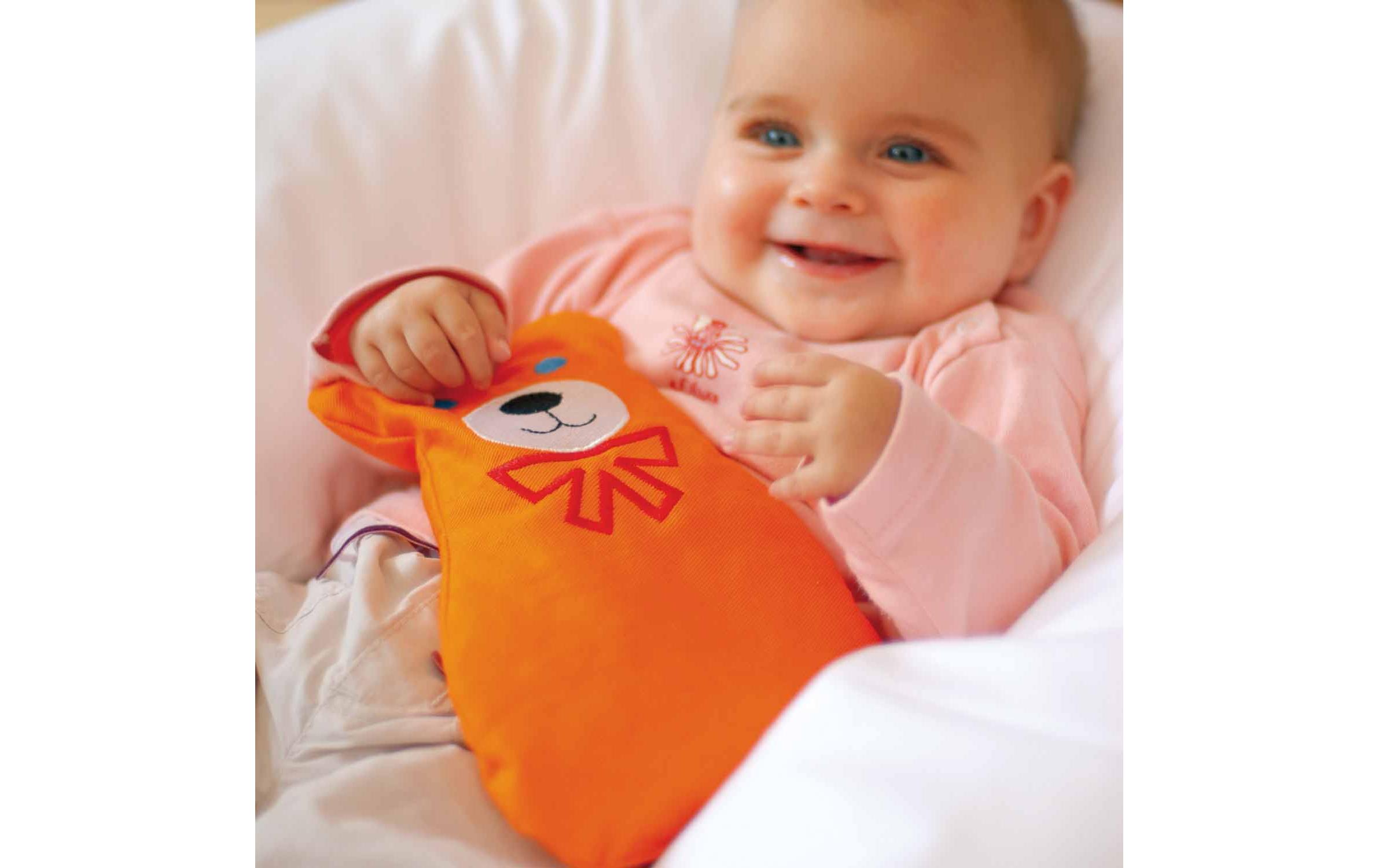 Kirschkernsäckchen Balu orange 20 cm, 1 StückWärmekissen