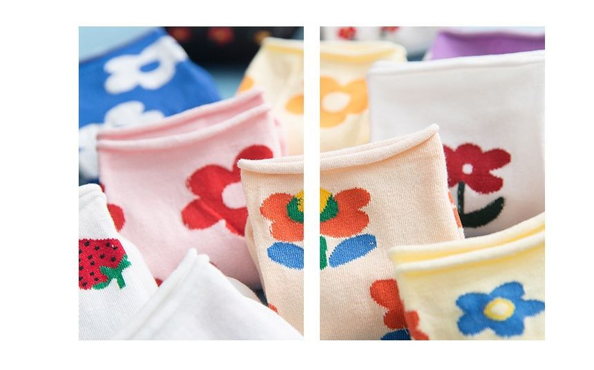 Sayaka - Sokken met bloemenprint