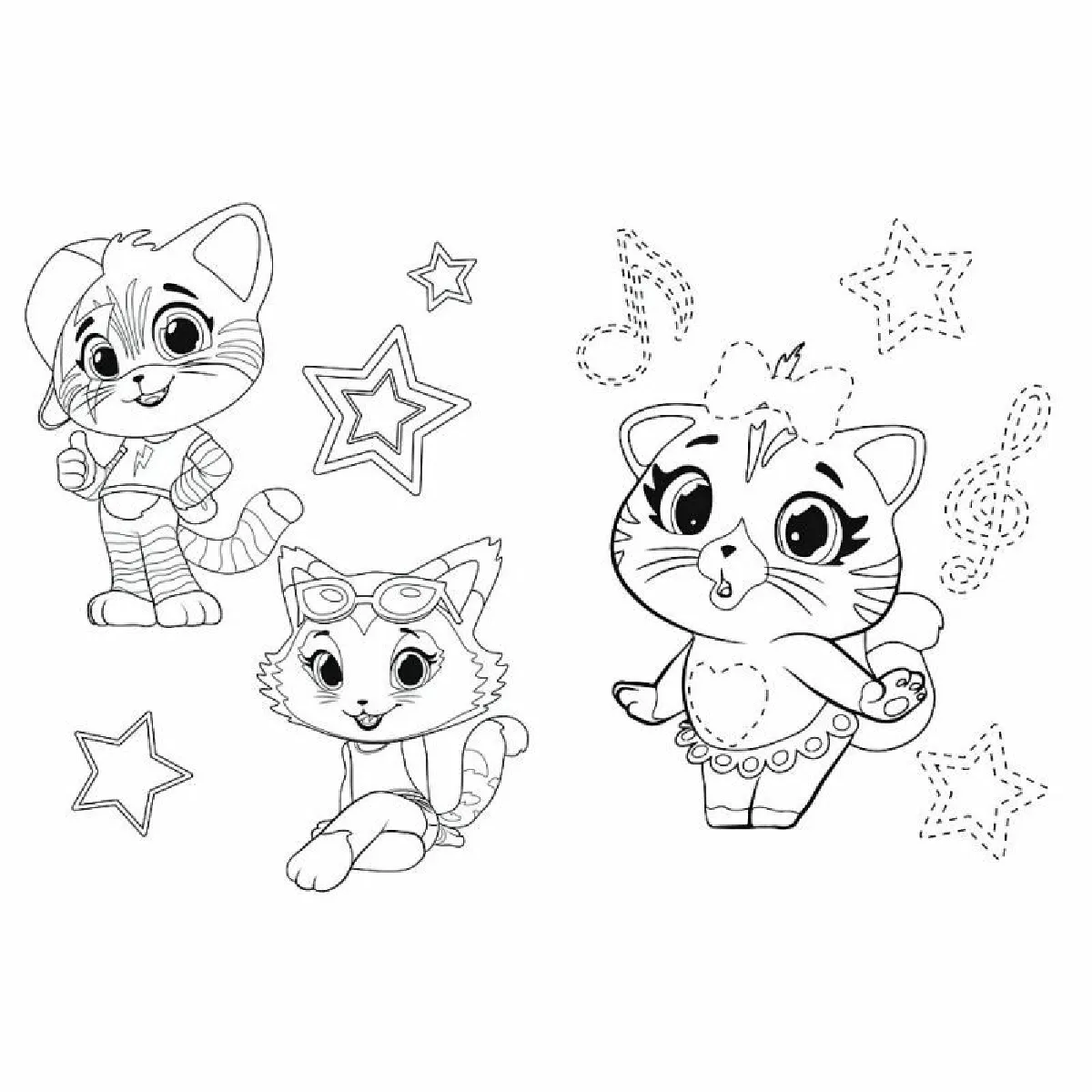 Trefl Joyful Cats Super Maxi Puzzle 24 Éléments