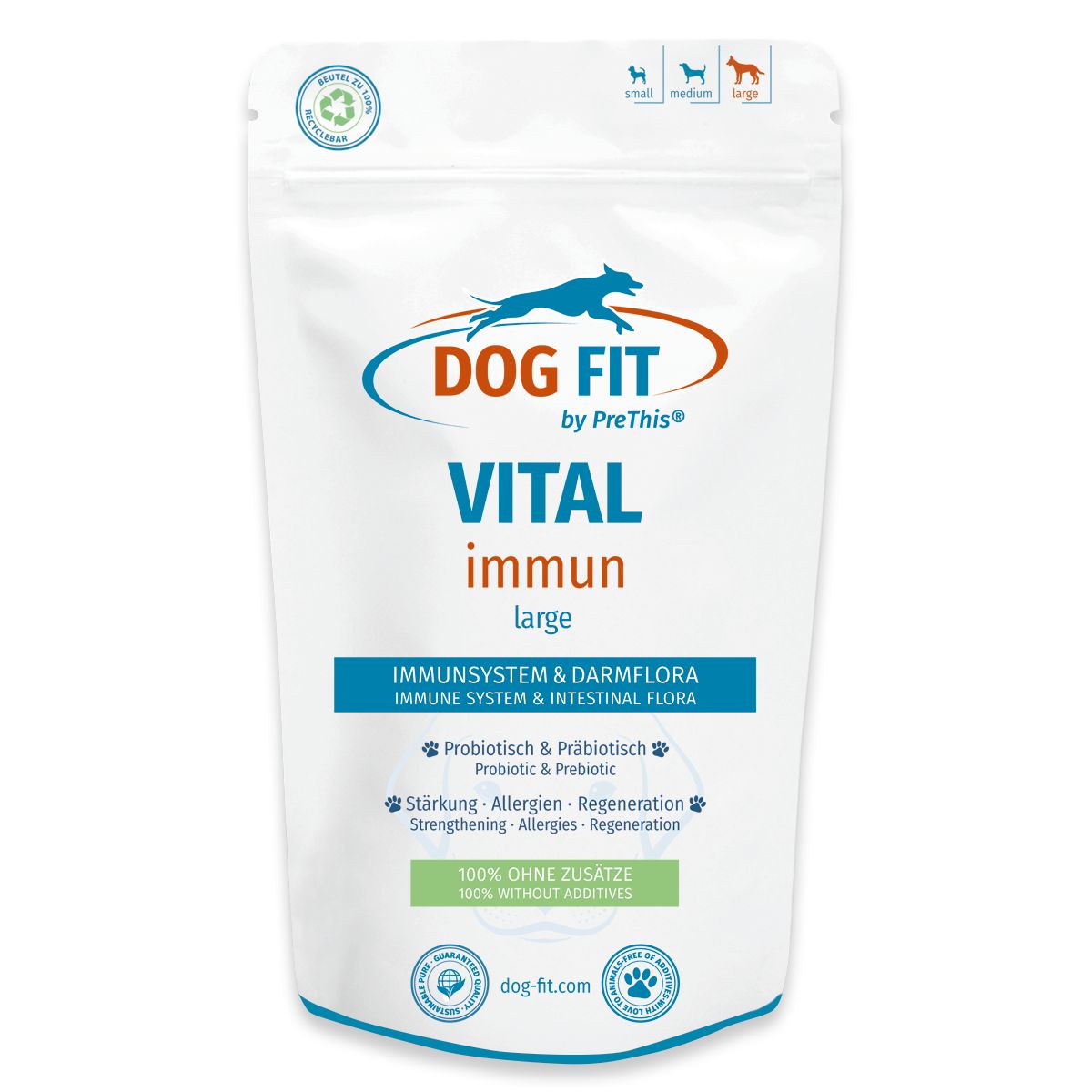 DOG FIT by PreThis® VITAL immun » Abwehrkräfte, Darm- und Muskelaufbau, bei Allergien (large)