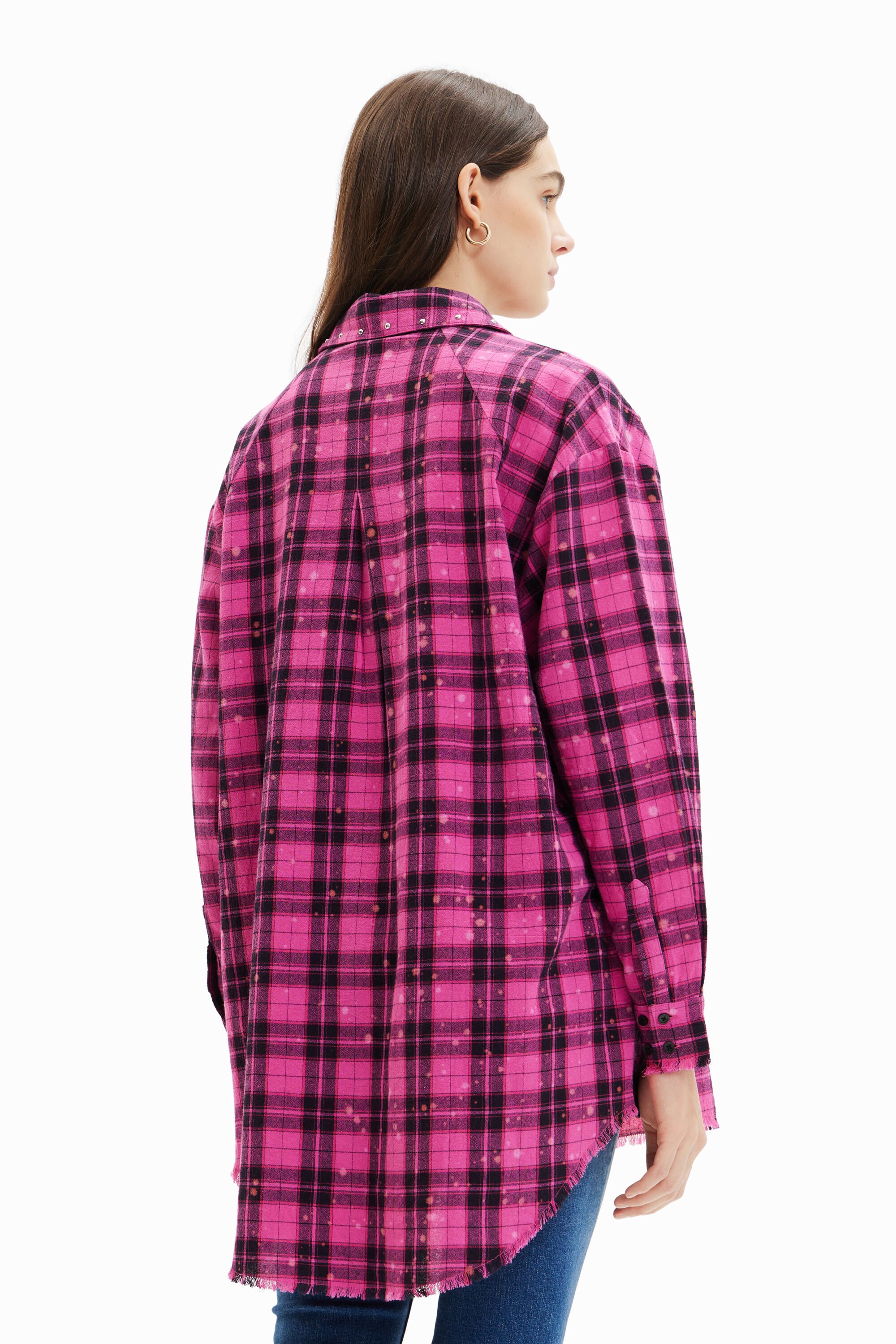 Chemise oversize carreaux