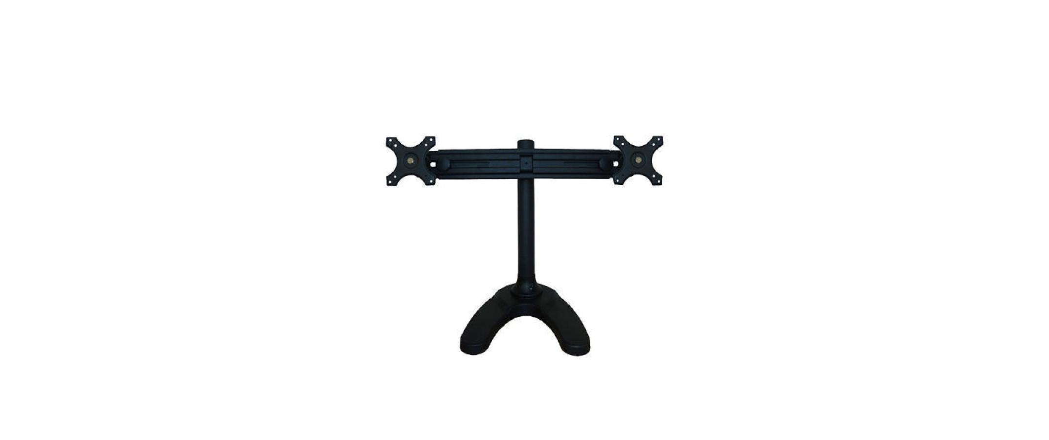Monitor-Standfuss FPMA-D700DD Schwarz<br>Für zwei Monitore von 19