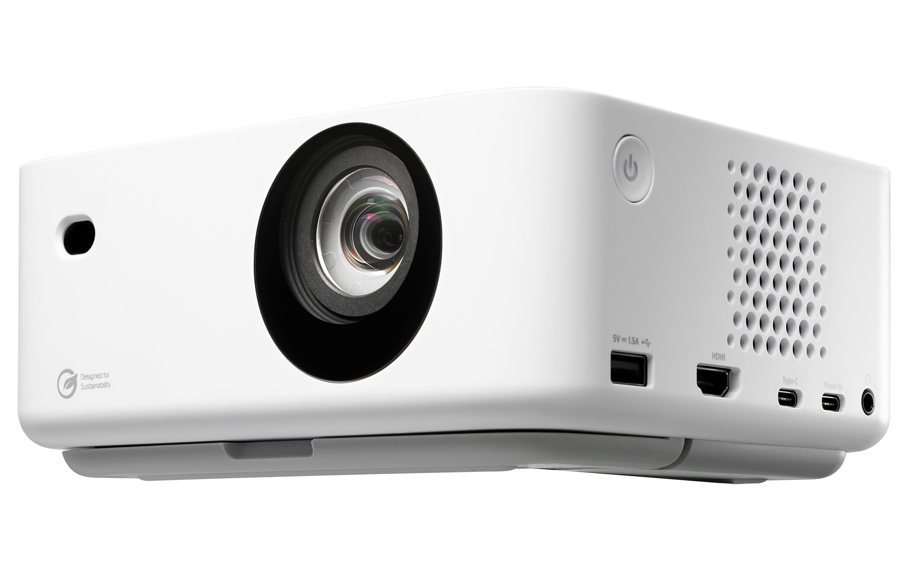 Kurzdistanzprojektor ML1080ST<br>Umweltfreundlicher ultra-portabler RGB-Dreifach-Laserprojektor mit kurzer Reichweite
