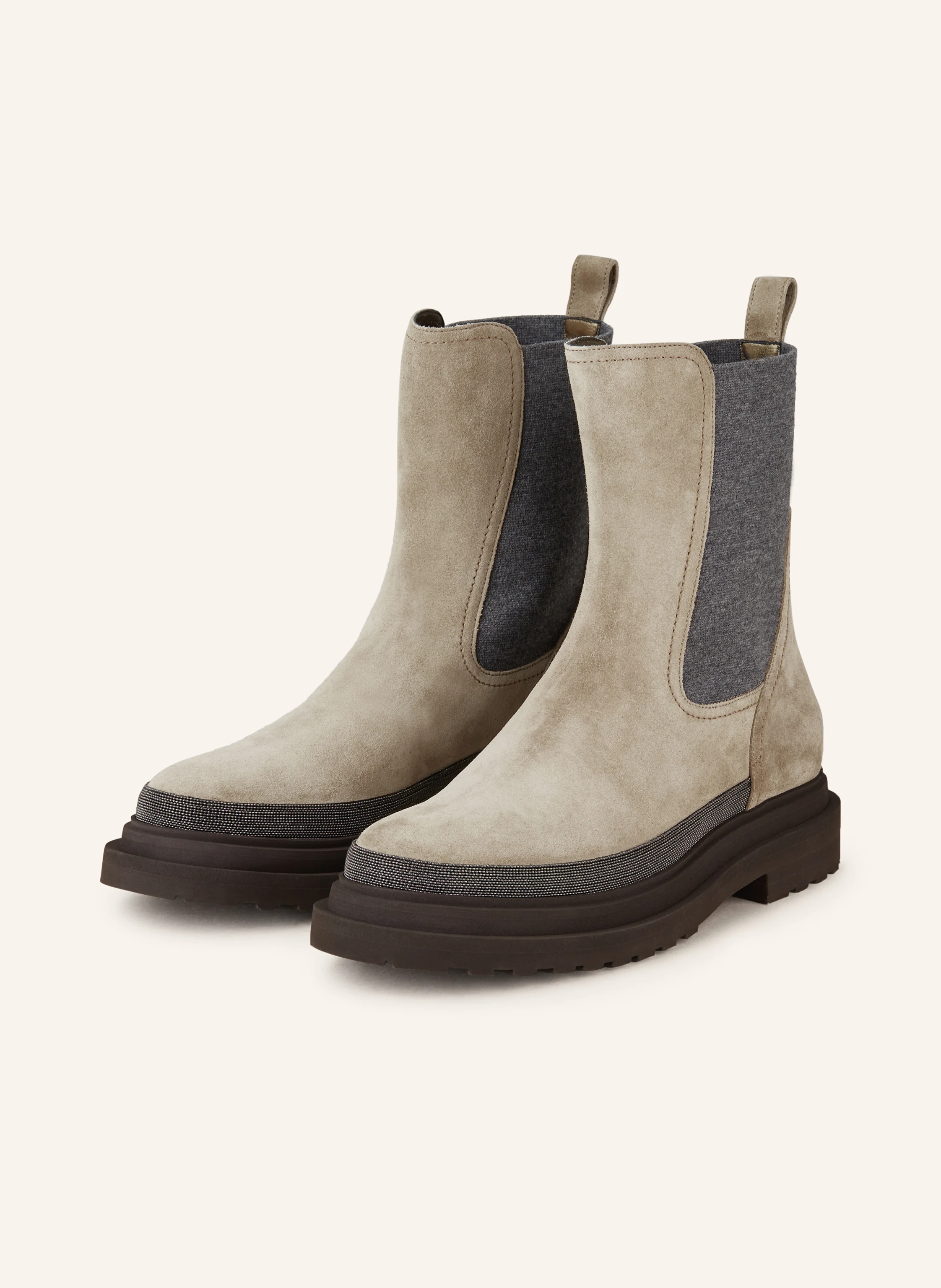BRUNELLO CUCINELLI Boots mit Schmucksteinen