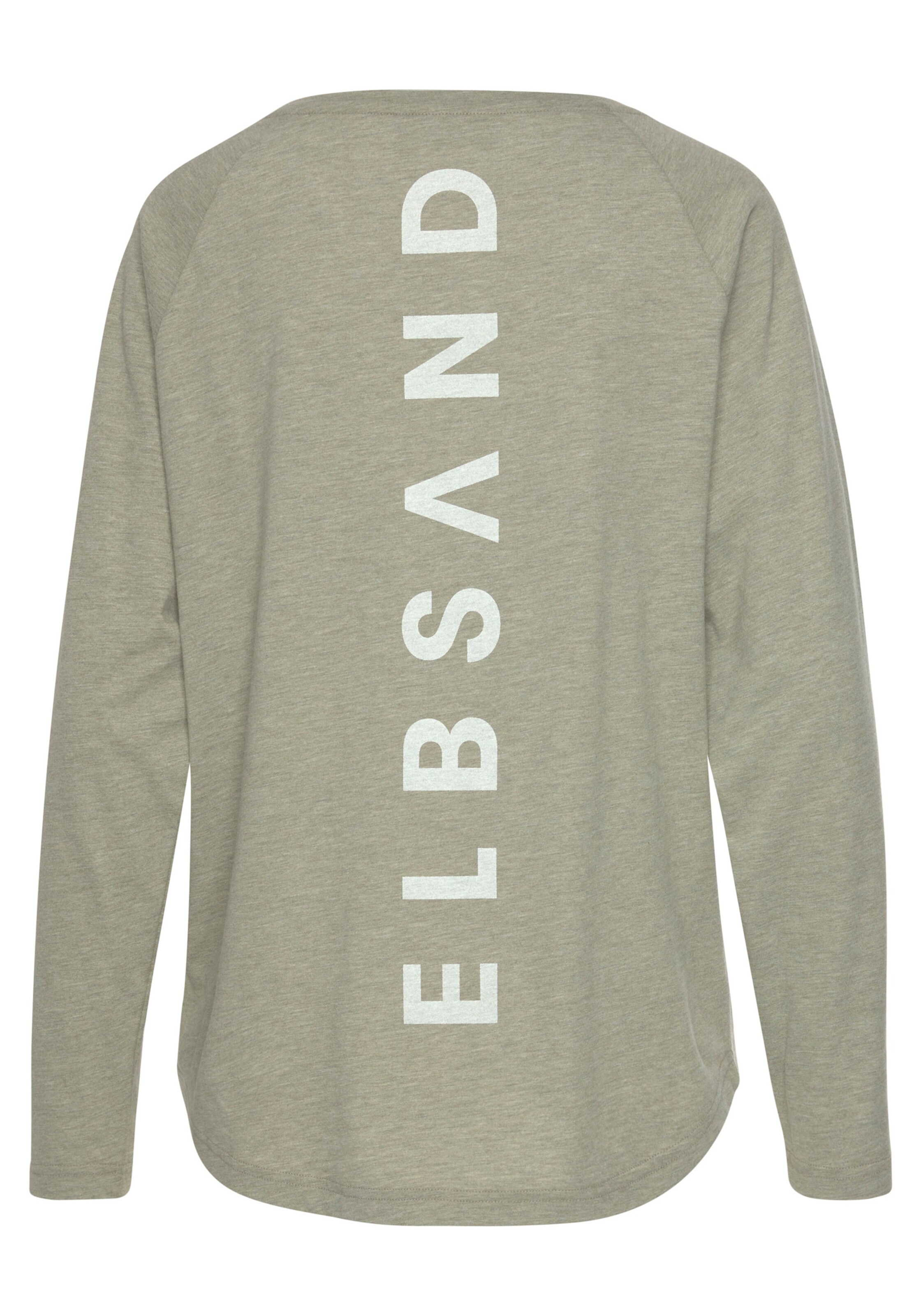Elbsand Longsleeve in grün meliert