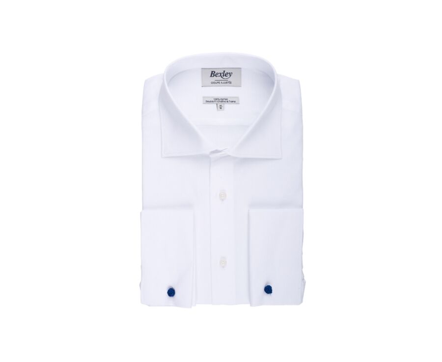 Chemise Blanche à boutons de manchettes - OTELLO