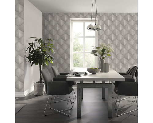 Vliesbehang 10370-38 GMK Fashion voor muren 4 grafische licht taupe
