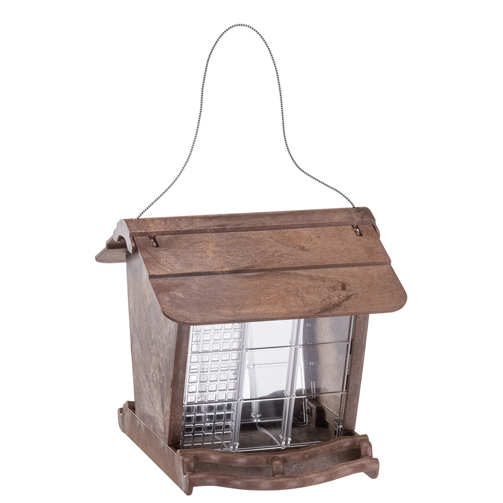 Mangeoire d'extérieur pour oiseaux jok 1, abri pour oiseaux sauvages, adaptée pour nourriture graines petites noisettes