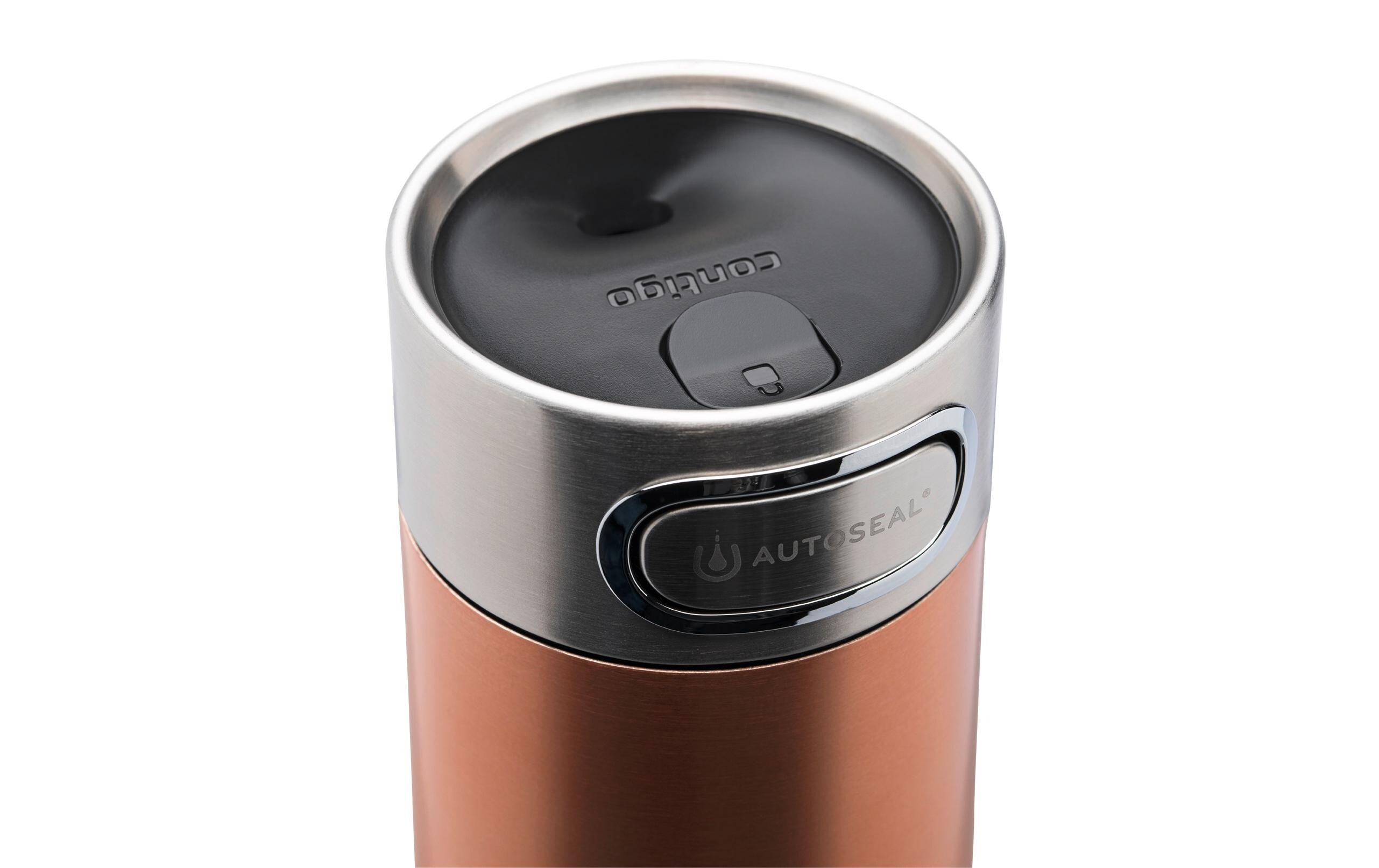 Thermobecher Luxe Autoseal 360 ml, BraunMug aus Edelstahl