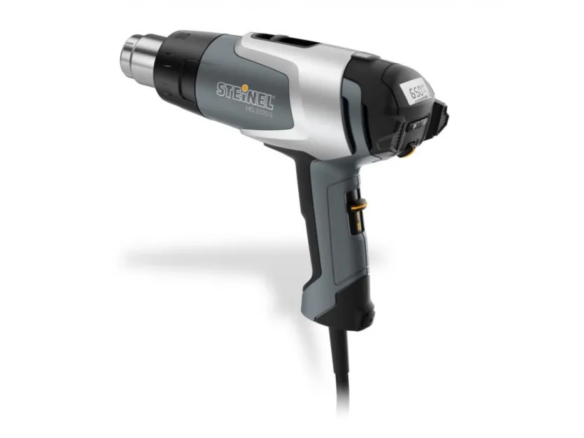 STEINEL HG 2320 E, Varmluftspistol, LCD, Bøjlering, Sort, Grå, Sølv, 500 l/min, 650 °C