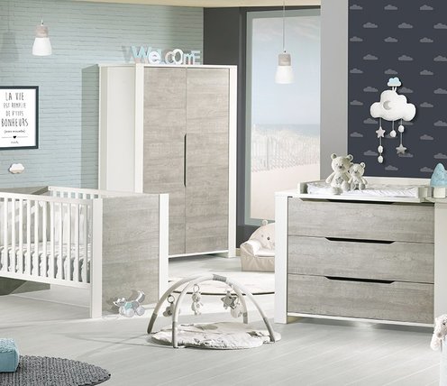 Armoire 2 portes LOFT Bois - SAUTHON