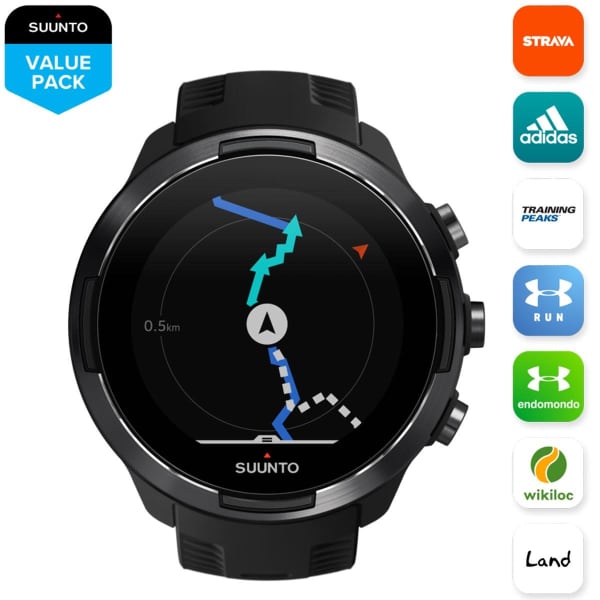 Montre cardio GPS SUUNTO 9 BARO BLACK