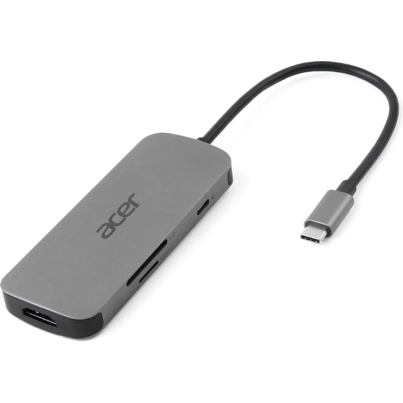 Acer 7in1 Type C Dongle Avec fil USB 3.2 Gen 1 (3.1 Gen 1) Type-C Argent