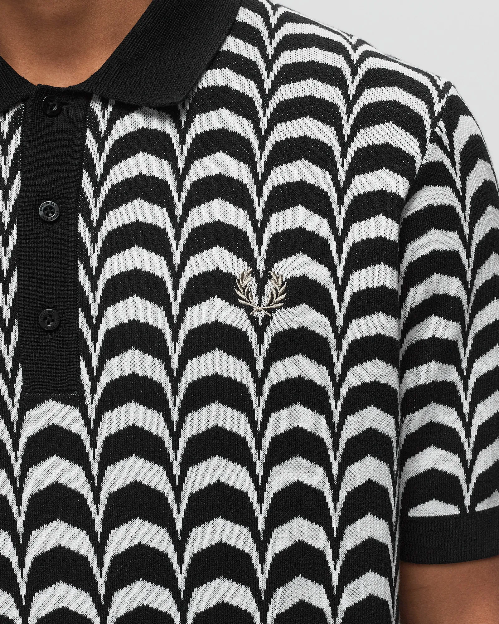 Fred Perry Jacquard Knitted Shirt