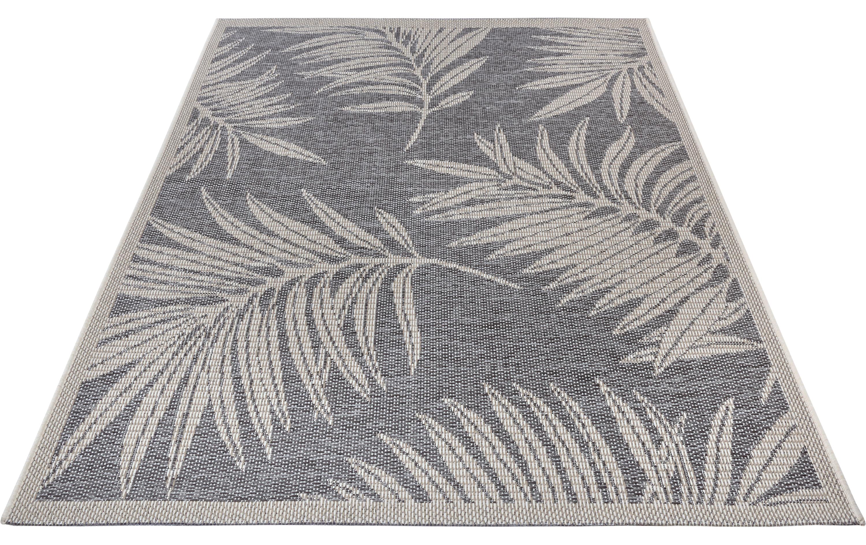 Teppich Paru 155 cm x 235 cm, Beige/GrauIn- & Outdoor Teppich