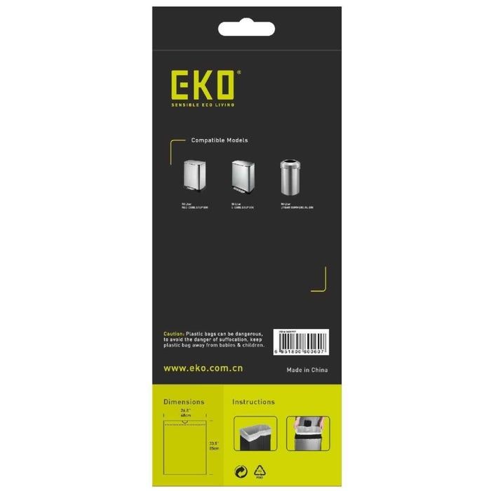 60st EKO afvalzakken type G | 50-90 liter | Doos 6 rollen à 10 stuks (8713631205400)