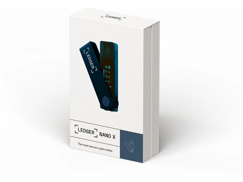Ledger Nano X Sapphire Blue Crypto-Hardware-Wallet mit Bluetooth zum Kaufen, Verwalten und Vermehren digitaler Vermögenswerte
