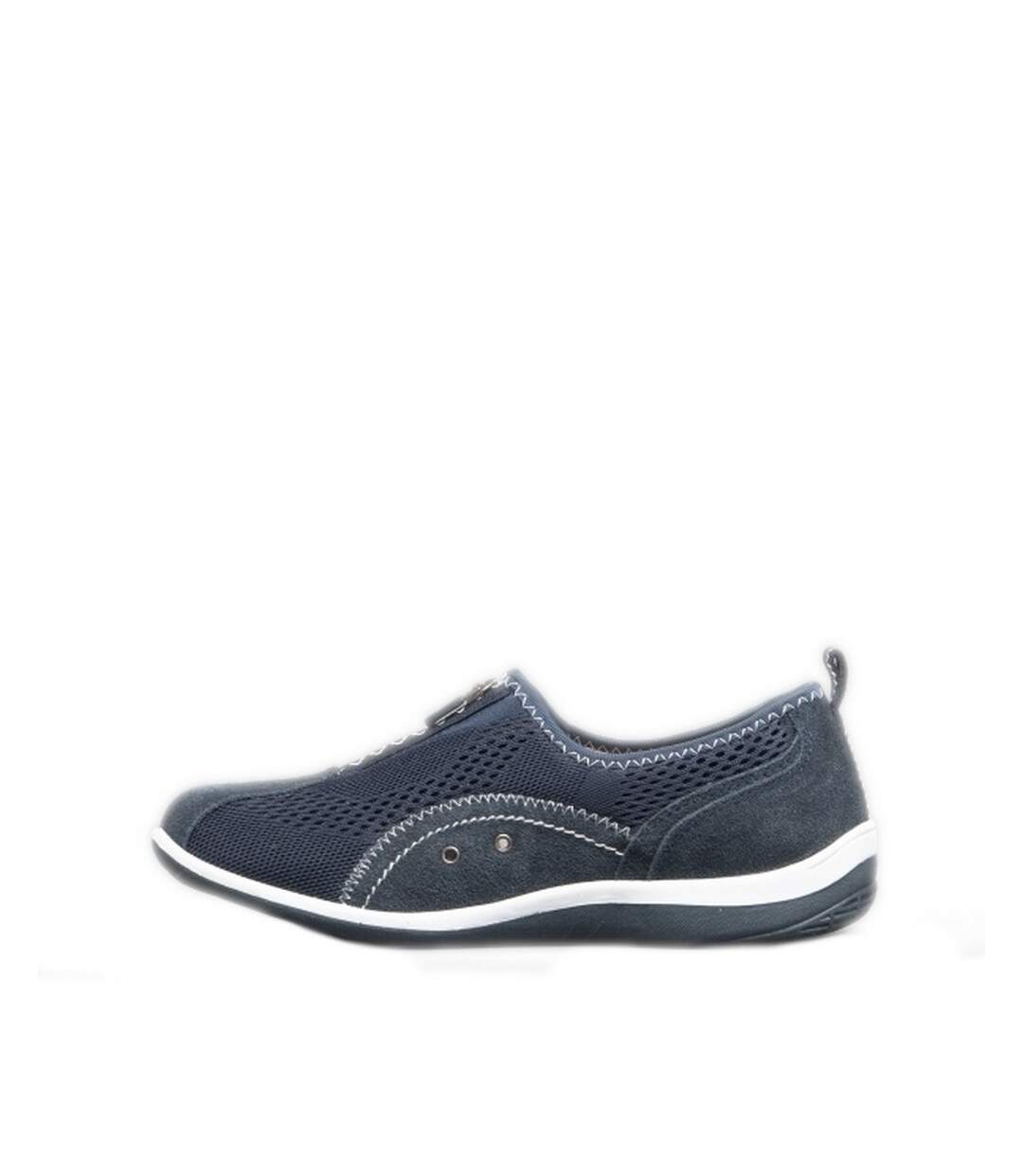 Boulevard - Chaussures à fermeture zippée et goussets - Femme (Bleu marine) - UTDF148