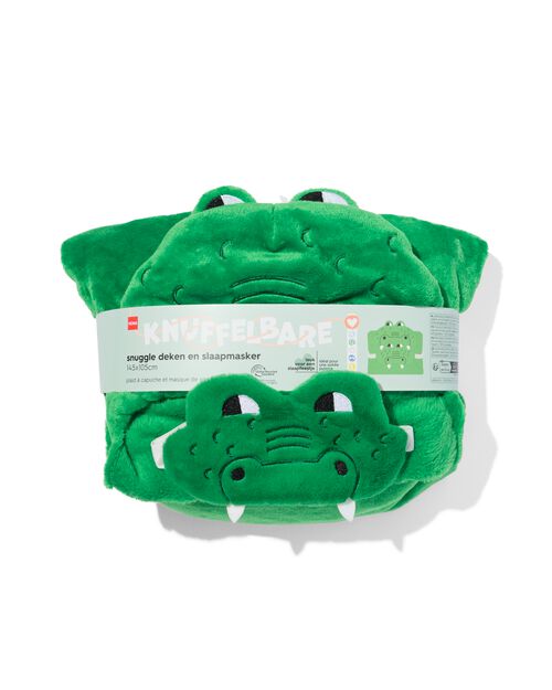couverture doudou crocodile