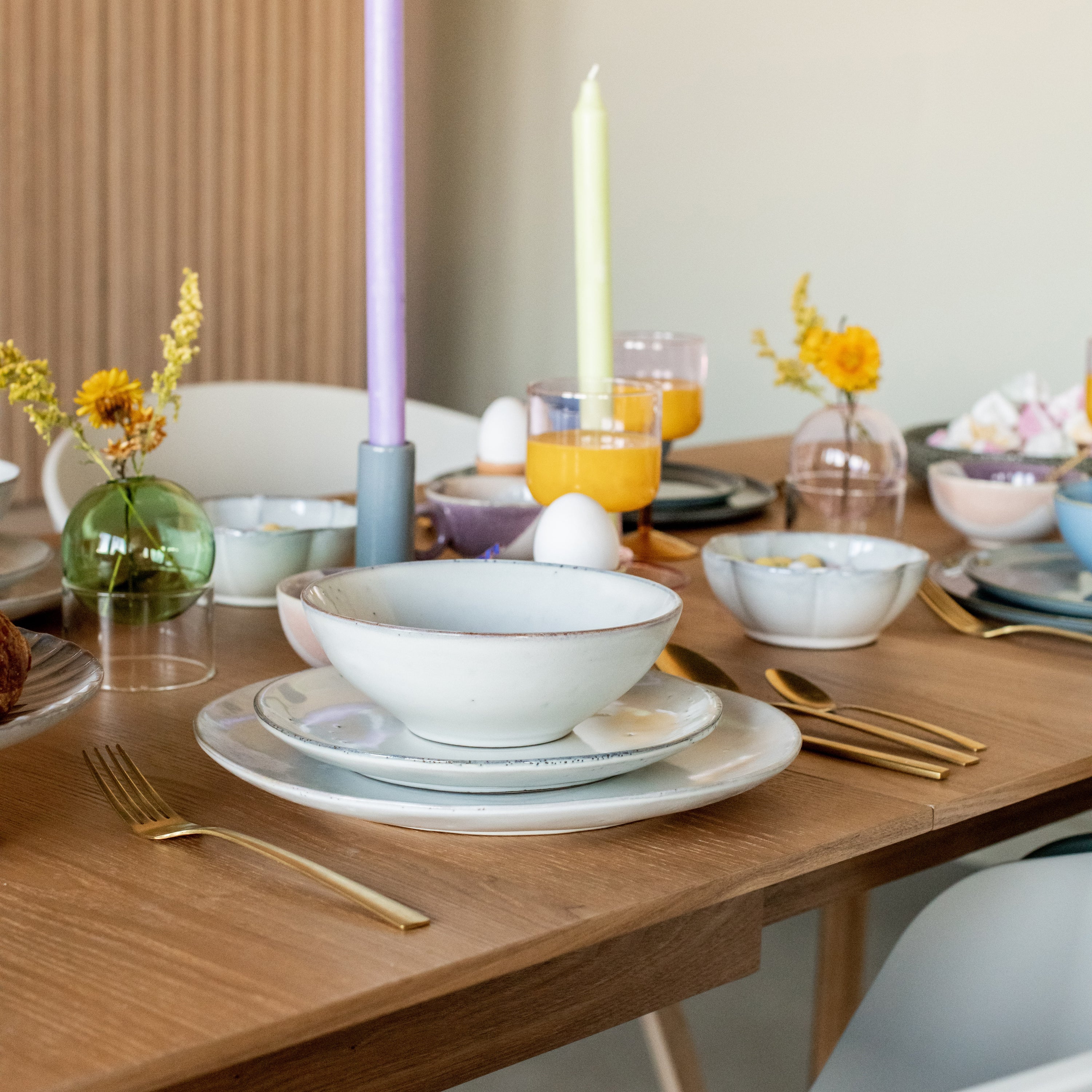 Broste Copenhagen Nordic Serviesset 12-delig - Sand