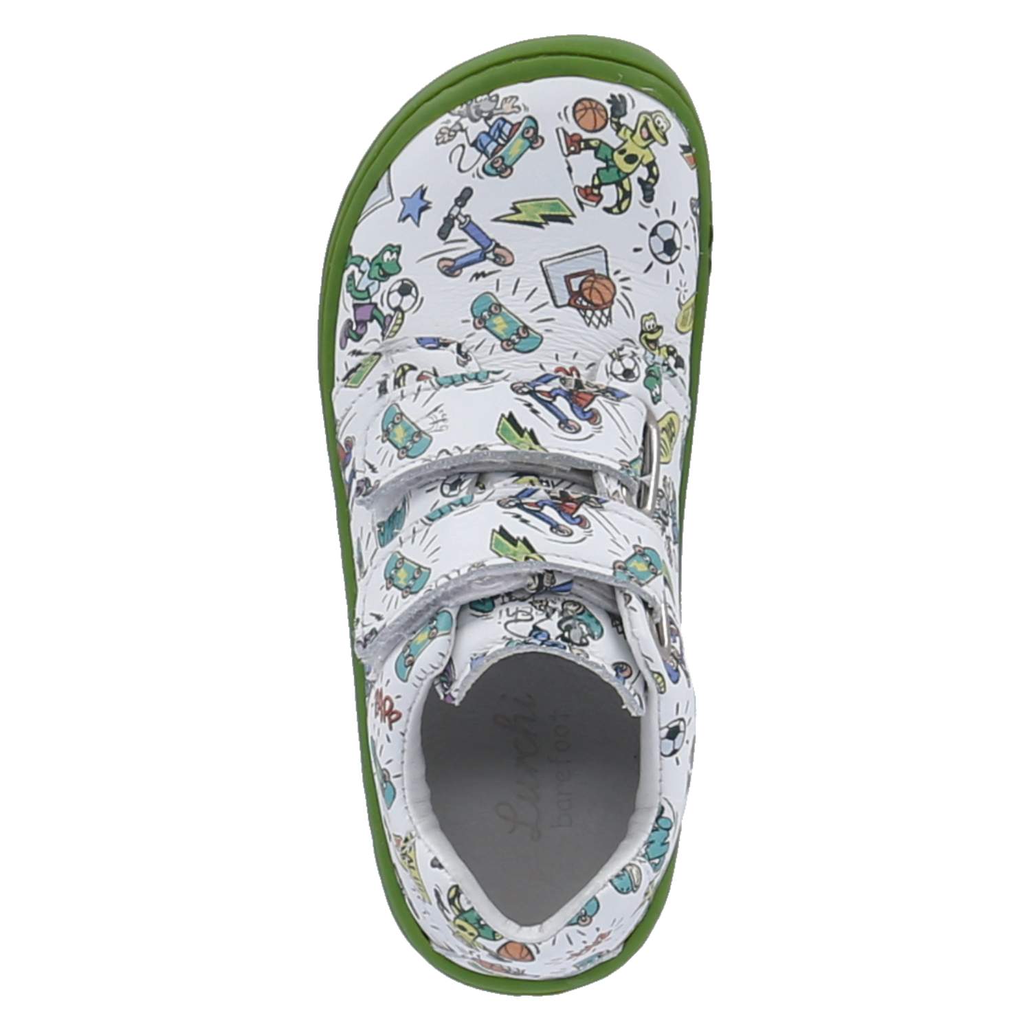 Lurchi Klettschuhe NOAH BAREFOOT - white-green