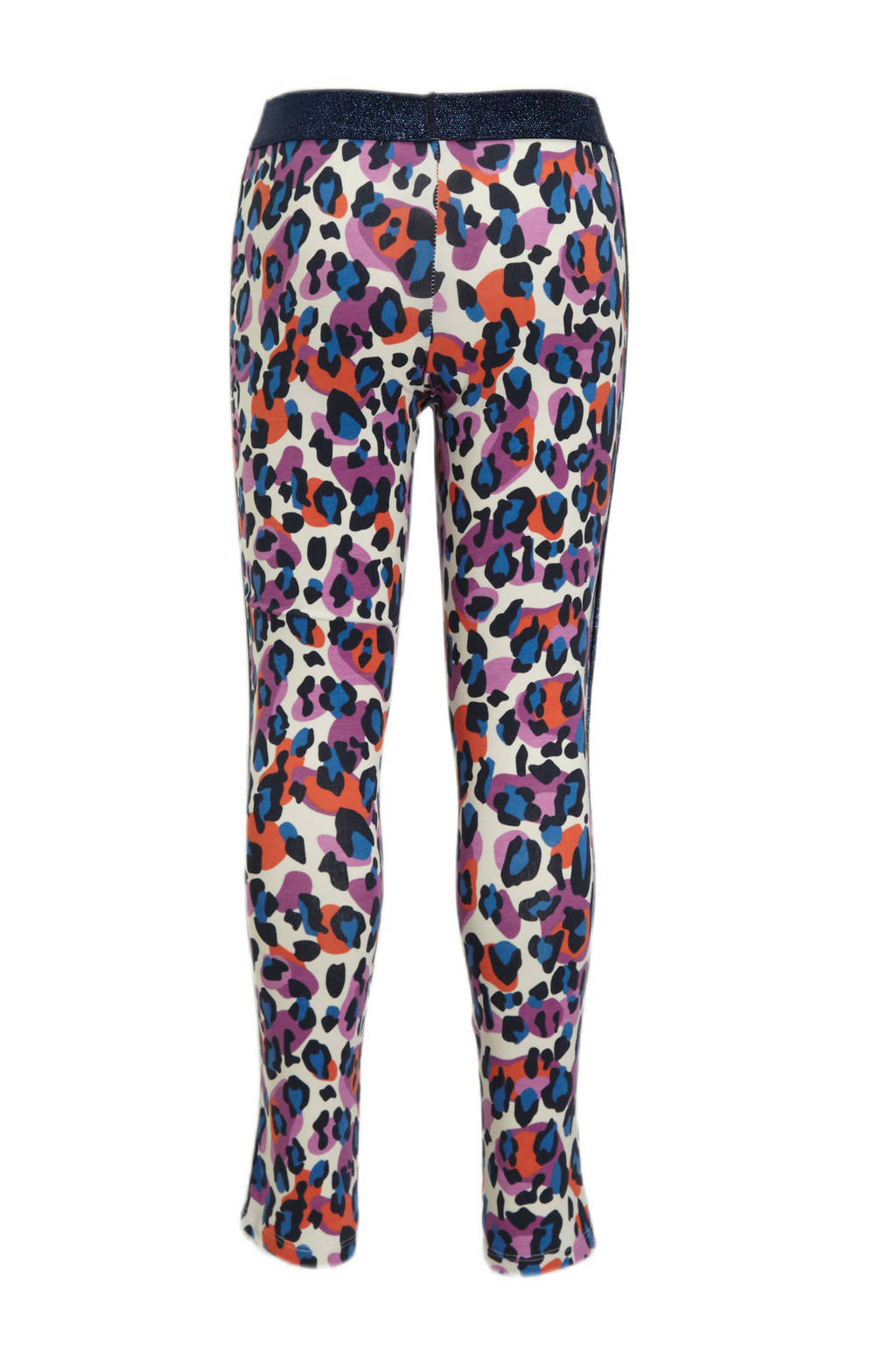 Orange Stars legging Paris met panterprint multi