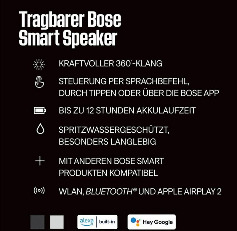Bose Portable Home Speaker - Draadloze speaker - Zwart