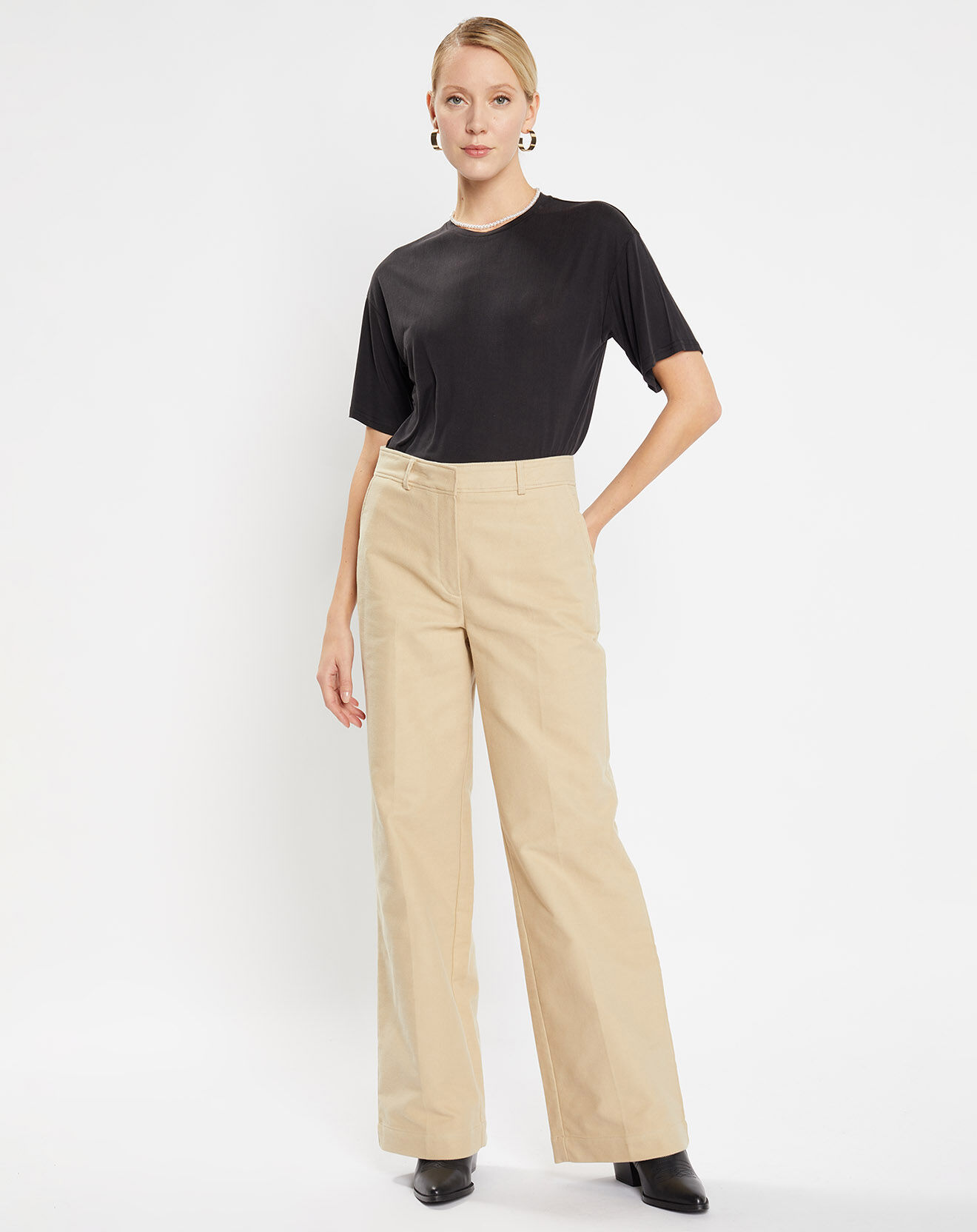 Jodhpur Pantalon large Parc beige