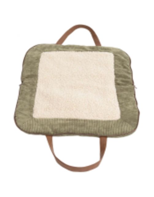 Pet & Co. Reisdeken Charly Cord - Hondendeken - 66x34x5 cm Kaki