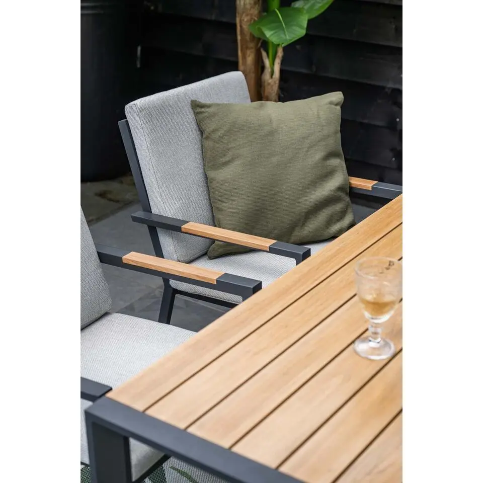 Felini 5-delige tuinset - 4 stoelen / tuintafel - Garden Impressions
