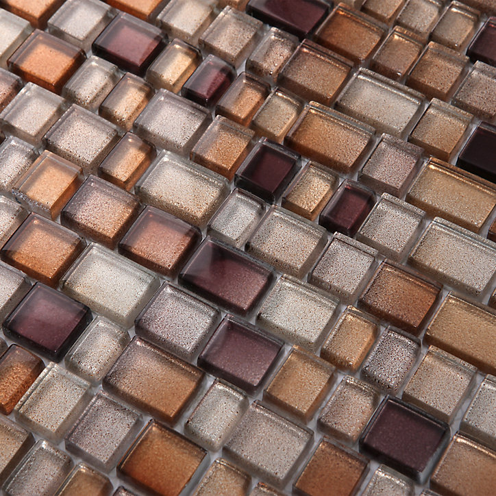 Mosaïque marron 30,7x31,3cm Saphyr GoodHome