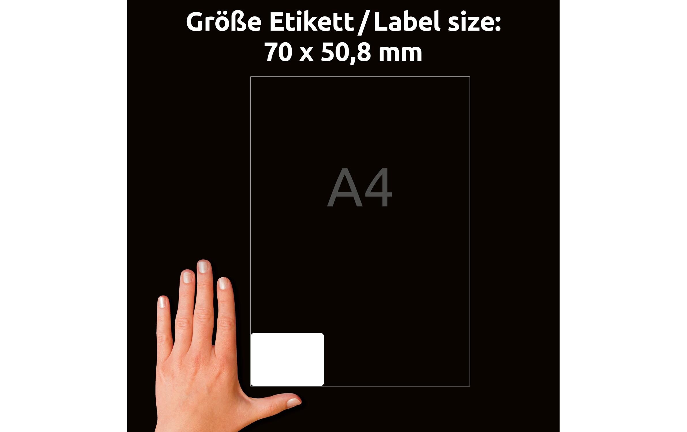 Disketten-Etiketten L4738REV-25 70 x 50.8 mmBedruckbare und ablösbare Disketten-Etiketten