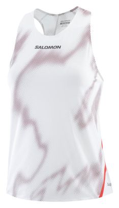 Débardeur Salomon S/Lab Speed Blanc/Rouge Femme