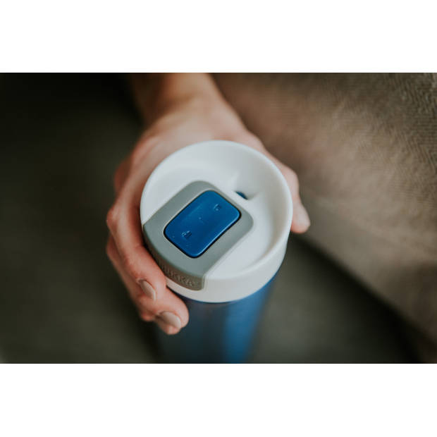 Thermosbeker/Koffiebeker - 500 ml - Lekvrij - 10 uur warm - Kambukka isoleerbeker - Olympus Blue Moon