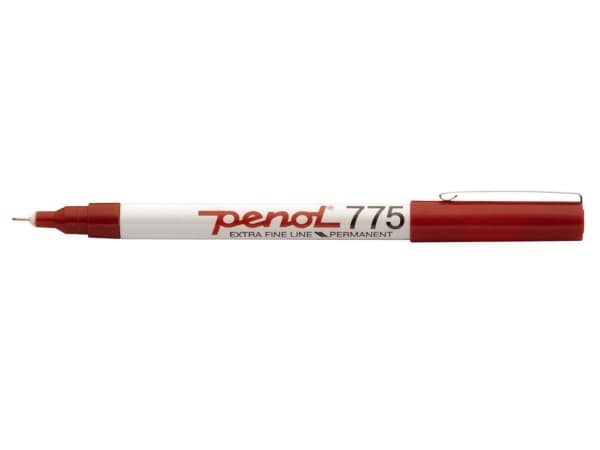 Marker Penol 775 rød 0,5mm - (20 stk.)