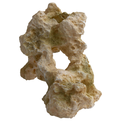 Deep Sea Aquariumdekoration Lochstein beige 29x15x21cm