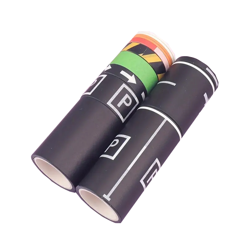 (13er Set) Washi Tape Deko Klebeband Bastel Masking Tape Spiel Zubehör - Auto Strasse / Parkplatz