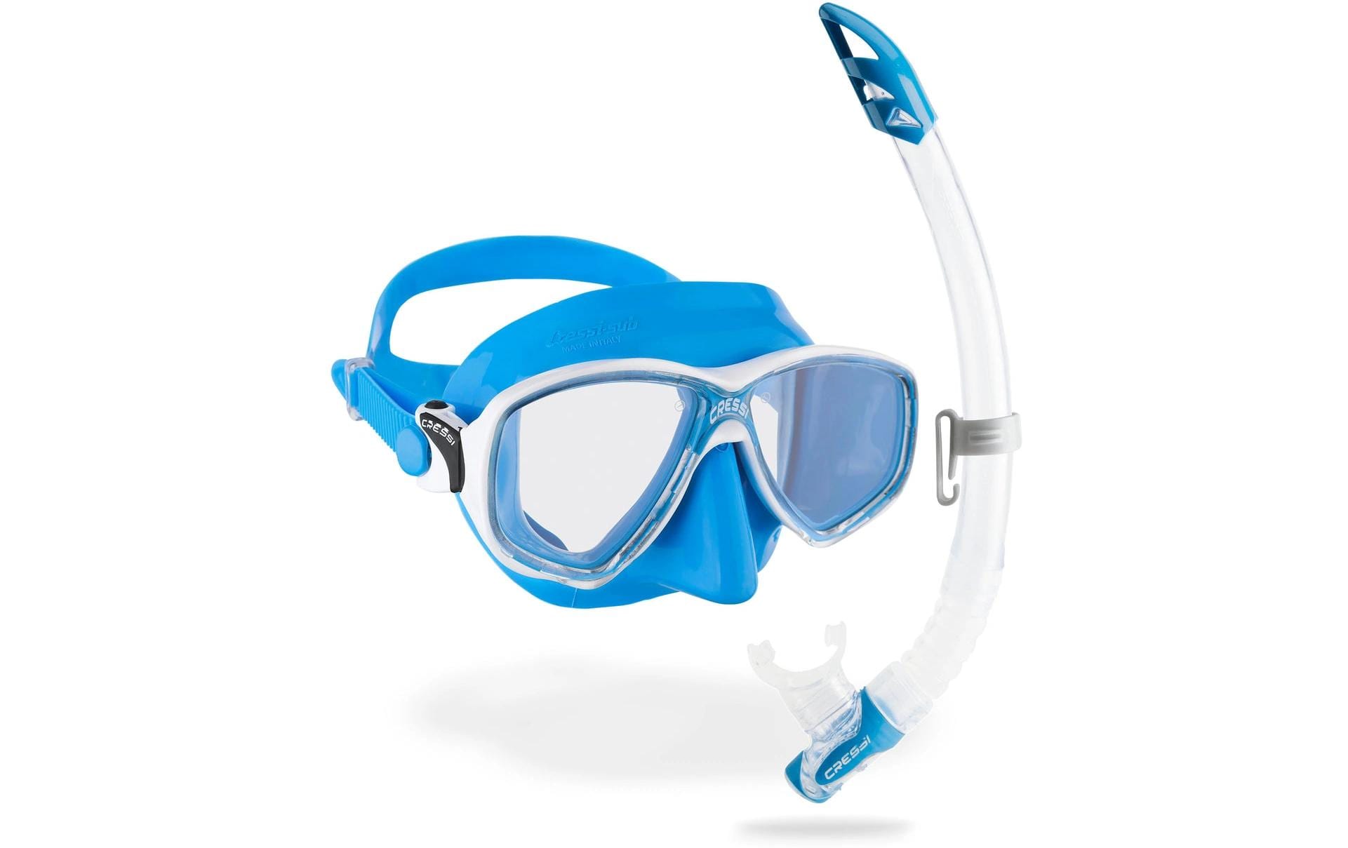 Marea + Gamma Schnorchel Combo Klar/BlauSchnorchel-Set für Erwachsene