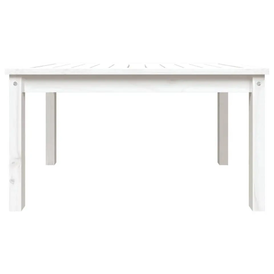 vidaXL - Loungetafel - Wit - Massief grenenhout - 82,5x50,5x45 cm