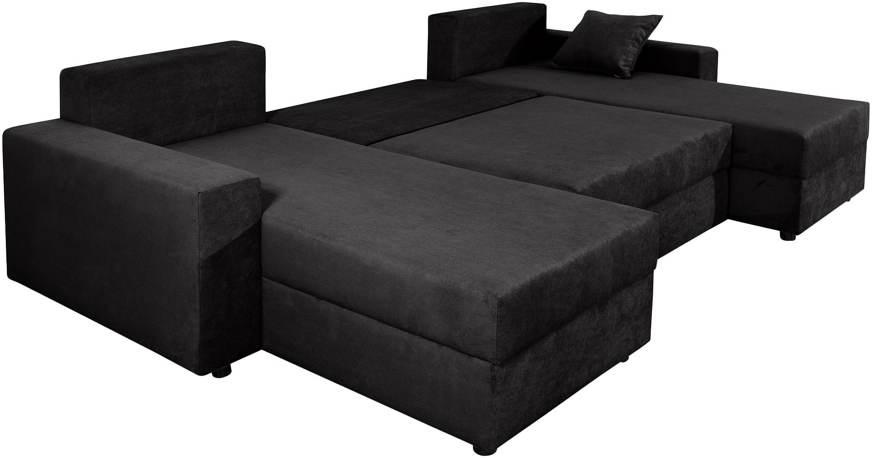 COLLECTION AB Wohnlandschaft »Pico U-Form« Wohnlandschaft,2 X Ottomane,Polyätherschaum Polsterung