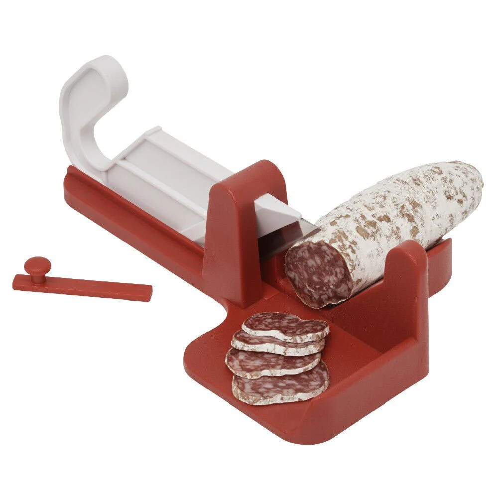 Trancheuse à saucisson rouge blanc