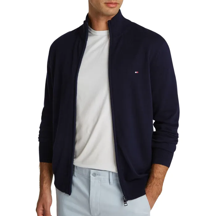 Tommy Hilfiger Essential Mock Neck Zip Vest Heren